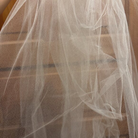 BHLDN Ivory Layered Tulle Veil main image 6